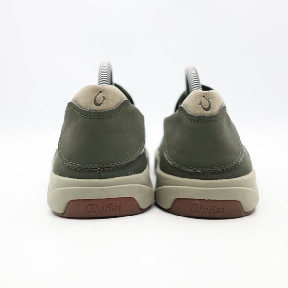 Olukai Lae'Ahi Mesh Green Textile Comfort Shoe Men's US Size 9 Casual Slip On - Picture 5 of 9